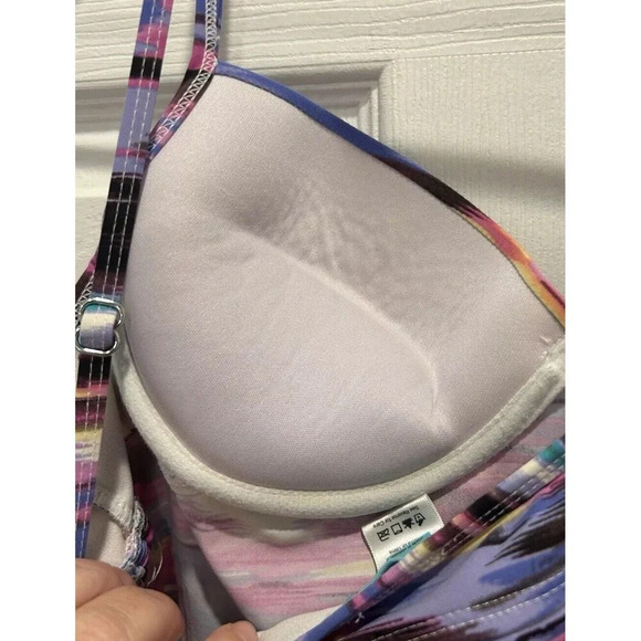 Love Your Assets By Sara Blakely Spanx Multicolor Tankini Size Large Swimsuit - Picture 6 of 8